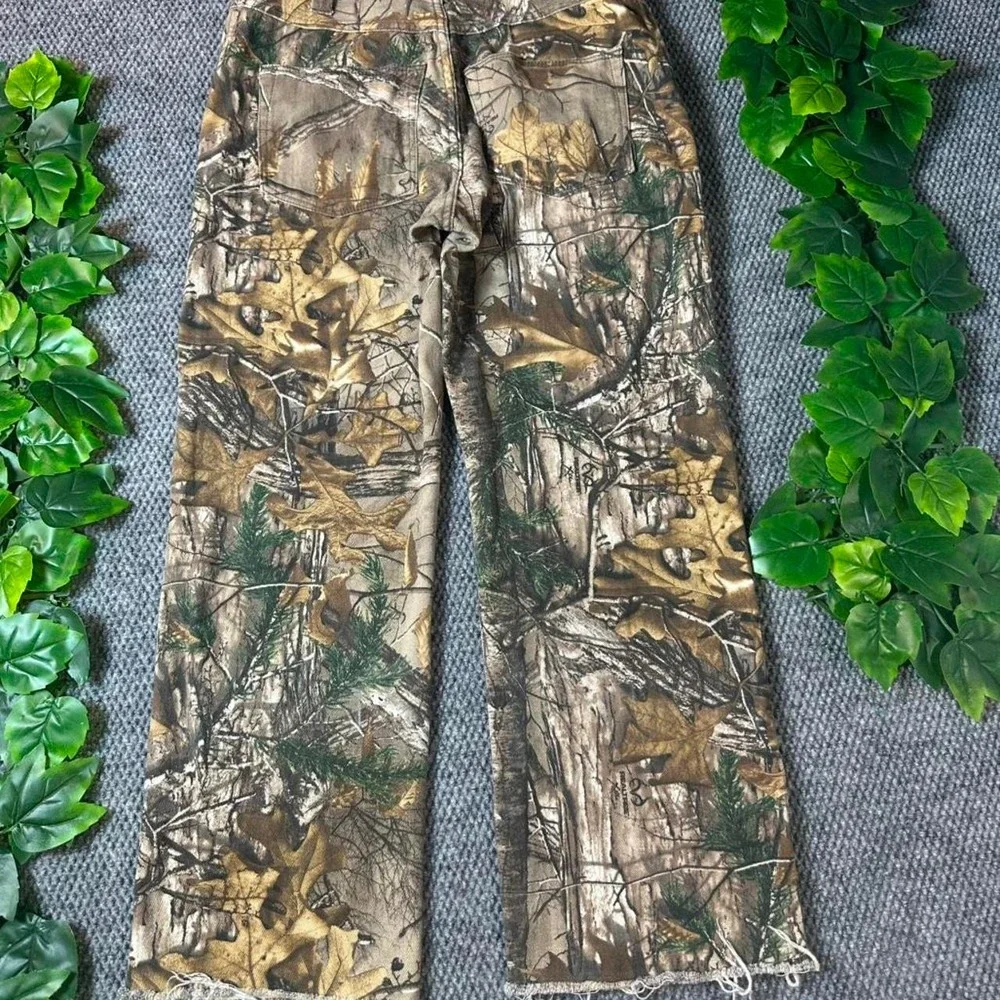 Realtree XTRA Camo Carpenter Pants Hunting Workwear with tree bark pattern